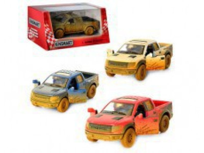 Машина металева "Ford F-150 SVT Raptor-Supercrew Muddy" KT5365WY Машина металева "Ford F-150 SVT Raptor-Supercrew Muddy" KT5365WY