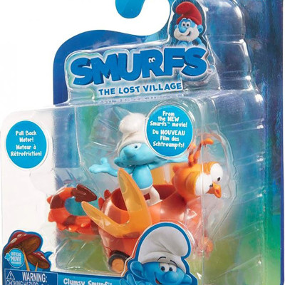 Іграшка інерційна Smurfs Clumsy on Dragonfly у блістері 30872