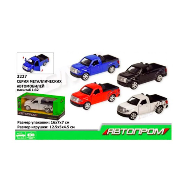 Іграшка машина метал 3227 1:32 "АВТОПРОМ" відкр.двері в кор.16*7*7см 3237 Іграшка машина метал 3227 1:32 "АВТОПРОМ" відкр.двері в кор.16*7*7см 3237