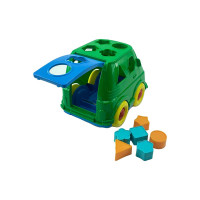 Машинка-сортер Бусик Оріон 6 елементів 195_Green