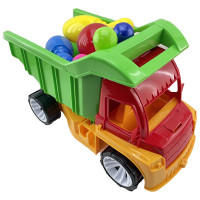 Машинка "Алекс" з маленькими кеглями 084_Red-Green Машинка "Алекс" з маленькими кеглями 084_Red-Green