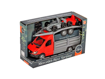 Машинка Tigres "Mercedes-Benz Sprinter" бортовий з червоним причепом. 39669 Машинка Tigres "Mercedes-Benz Sprinter" бортовий з червоним причепом. 39669