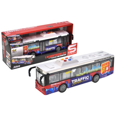 Машинка Автобус інерційна зі звуком і світлом JS120-C