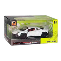 Машинка спортивна SCALE MODEL металева 3651A_White