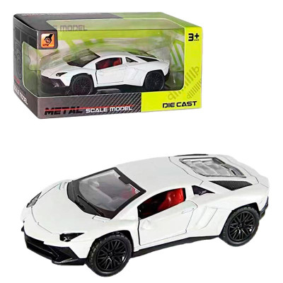 Машинка спортивна SCALE MODEL металева 3651A_White