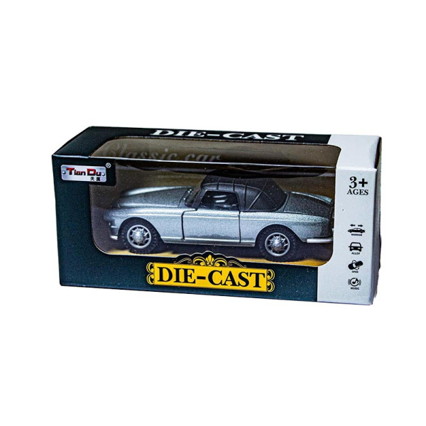Машинки Tian Du Die Cast зі світлом і звуком F1157-1M_Gray