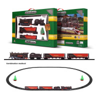 Залізна дорога 1:87 зі світлом і звуком на батарейках 1601А-4АВС Залізна дорога 1:87 зі світлом і звуком на батарейках 1601А-4АВС