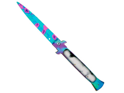 Сувенірний ніж Сувенір Декор Стілет Tie-Dye з дерева SO2ST-T