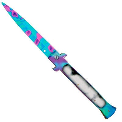 Сувенірний ніж Сувенір Декор Стілет Tie-Dye з дерева SO2ST-T