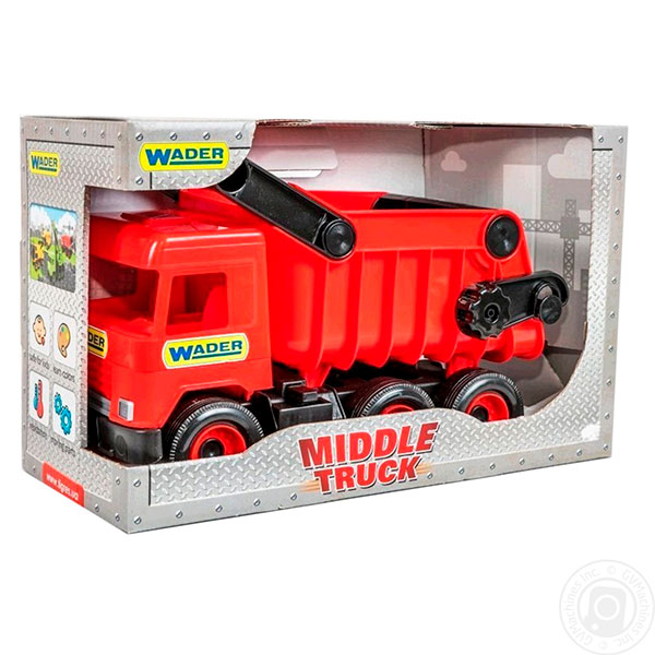 Авто "Middle truck" самоскид (червоний) в коробці 39486 Авто "Middle truck" самоскид (червоний) в коробці 39486