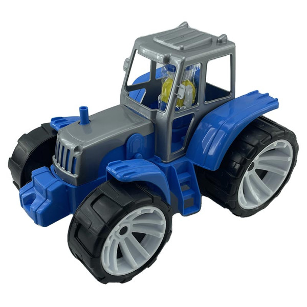 Машинка "Трактор BAMS 0" Бамсик чорна кабіна 007/6_Gray-Blue