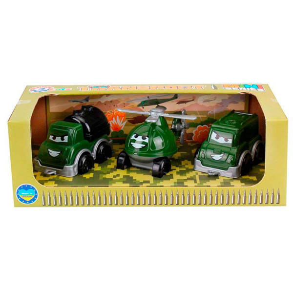 Набір ігрової техніки ТехноК "Військовий транспорт Міні" 3 в 1 9192 Набір ігрової техніки ТехноК "Військовий транспорт Міні" 3 в 1 9192