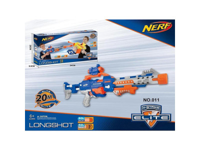Бластер NERF із присосками м'які кульки 011 Бластер NERF із присосками м'які кульки 011