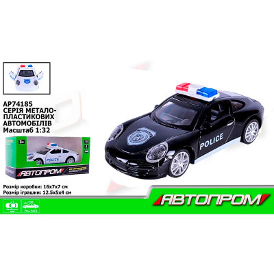 Машина мет. АВТОПРОМ 1:32 відчиняются двері AP74185_Black