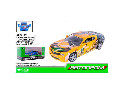 Машина мет. АВТОПРОМ 1:32 відчиняются двері AP74187_Yellow Машина мет. АВТОПРОМ 1:32 відчиняются двері AP74187_Yellow