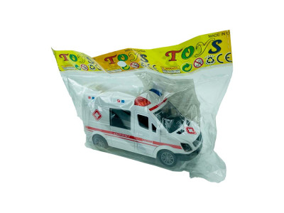 Машинка швидка біла інерційна 19 см 629-6_White