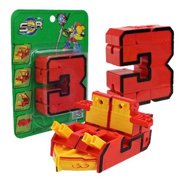 Фігурка Трансформер машинка цифра пластикова 188-47Y_series3 Фігурка Трансформер машинка цифра пластикова 188-47Y_series3