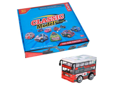 Машинка Автобус металевий інерційний XG879-017_Red Машинка Автобус металевий інерційний XG879-017_Red