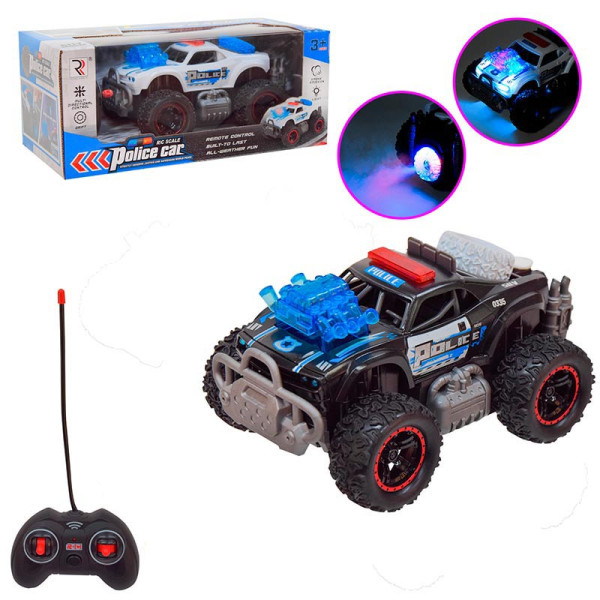 Машинка джип на радіокеруванні зі світлом звуком і димом на акумуляторі ZR2103-1A_Black Машинка джип на радіокеруванні зі світлом звуком і димом на акумуляторі ZR2103-1A_Black