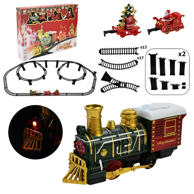 Залізниця Merry Christmas з світлом і звуком на батареках 699-90A Залізниця Merry Christmas з світлом і звуком на батареках 699-90A