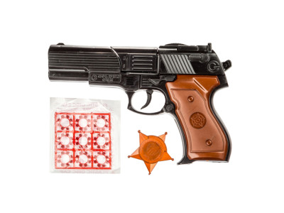 Пістолет із пістонами та значком Gold Gun 124