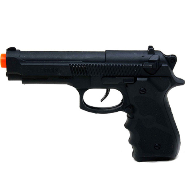 Пістолет-тріскачка (чорний) у пакеті 20см 6304A Пістолет-тріскачка (чорний) у пакеті 20см 6304A