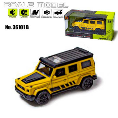 Машинка Scale model 36101B yellow світло, звук 36101B yellow