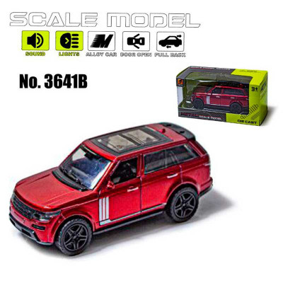 Машинка Scale model 3641B red світло, звук 3641B red