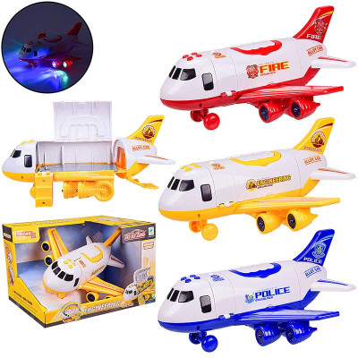 Літак 1:64 зі світлом і звуком (3 види) 660-A242/3/4 Літак 1:64 зі світлом і звуком (3 види) 660-A242/3/4