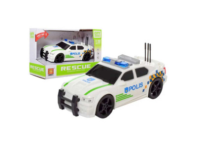 Машина "Поліція" інерційна озвучена зі світлом у коробці WY500E