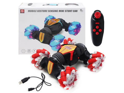 Машина трюкова на радіокеруванні світяться колеса акумулятор в коробці CV8818-88A-1_Red