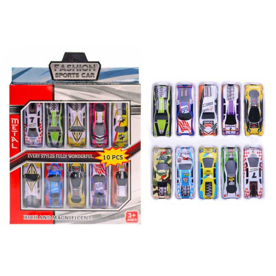 Набір машин металевих в коробці 10шт XL810B р.185*25*25см. XL810B