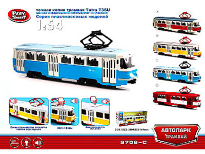 Модель трамвай PLAY SMART "Автопарк" PLAY SMART "Автопарк" 9708C