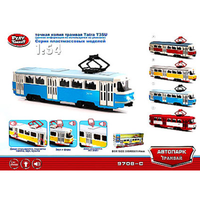 Модель трамвай PLAY SMART "Автопарк" PLAY SMART "Автопарк" 9708C