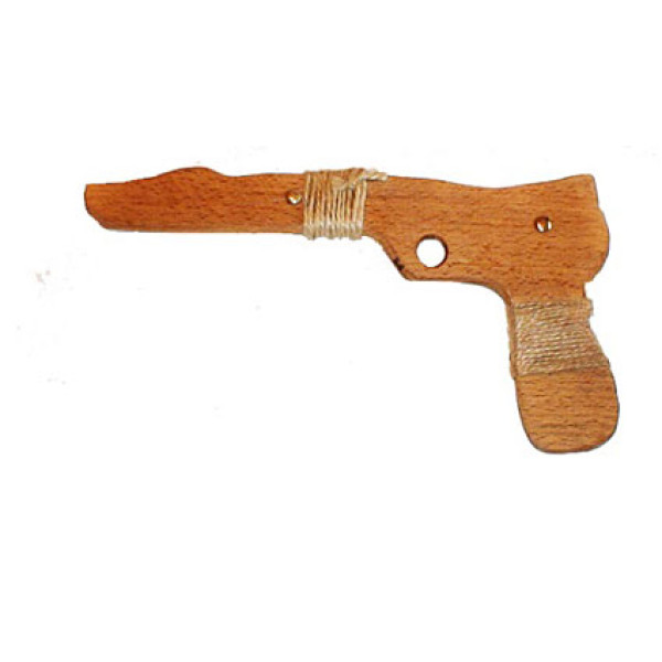 Пістолет дерев'яний Бук 26 см 171856у