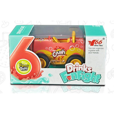 Металева інерційна машинка-банка зі світлом і звуком MY66-K1211_Pink