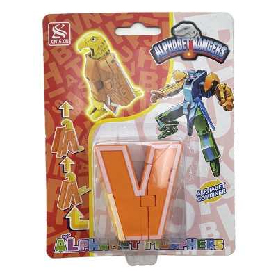 Конструктор Літери трансформери 26 шт Абетка навчальна іграшка 2911_seriesV