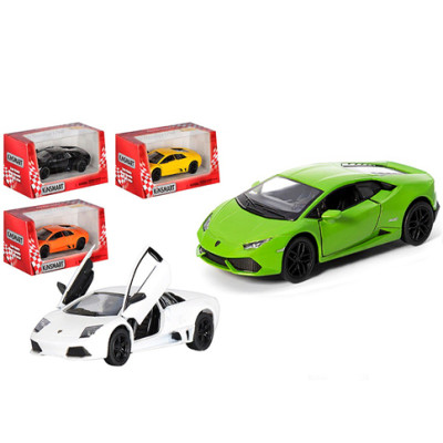 Модель легкова "Lamborghini Huracan" метал (відкриваються двері) KT5382W Модель легкова "Lamborghini Huracan" метал (відкриваються двері) KT5382W