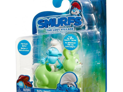 Іграшка інерційна Smurfs Hefty on Bucky у блістері 30874(30872)