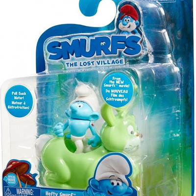 Іграшка інерційна Smurfs Hefty on Bucky у блістері 30874(30872)