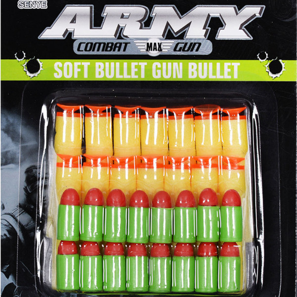 Набір м`яких куль для іграшкової зброї30шт: 14шт EVA та 16шт гумових SY01A SY01A Набір м`яких куль для іграшкової зброї30шт: 14шт EVA та 16шт гумових SY01A SY01A