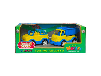 Mini Matiki коробка 2 позашляховик вантажівка Бамсик 002/13_Yellow-Blue