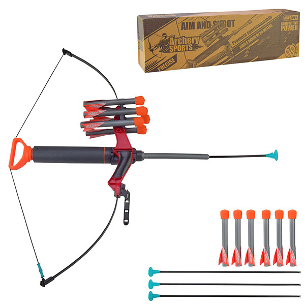 Дитячий Арбалет зі стрілами на присосці Червоний 888B Дитячий Арбалет зі стрілами на присосці Червоний 888B