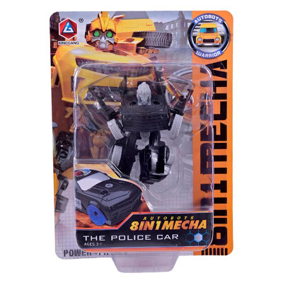 Фігурка робота трансформера пластикова HD64_The Police Car