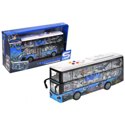 Машинка Автобус інерційна зі звуком і світлом JS123-C