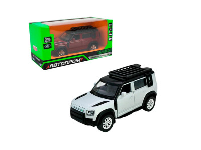 Машинка Автопром Land Rover Defender 110 5 inch металева 10010_Silver