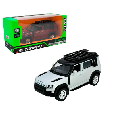 Машинка Автопром Land Rover Defender 110 5 inch металева 10010_Silver