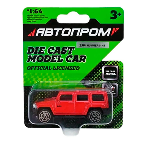 Машинка Автопром 1:64 металева AP6406_Red