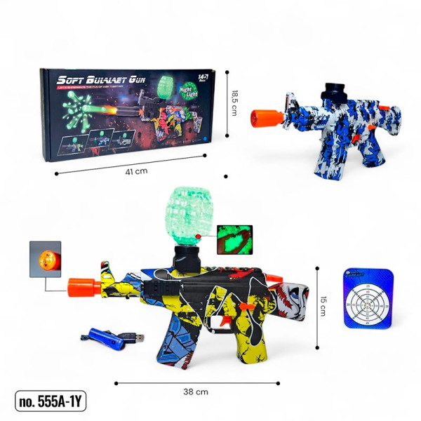 Іграшковий Автомат на гелевих кулях-орбізах 555A-1Y LED