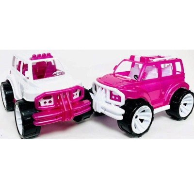 Машинка Бамсик Позашляховик пластиковий рожевий 330